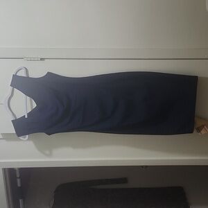 MUXXN Retro 1950 style Slim Pencil dress Navy Medium fits Small